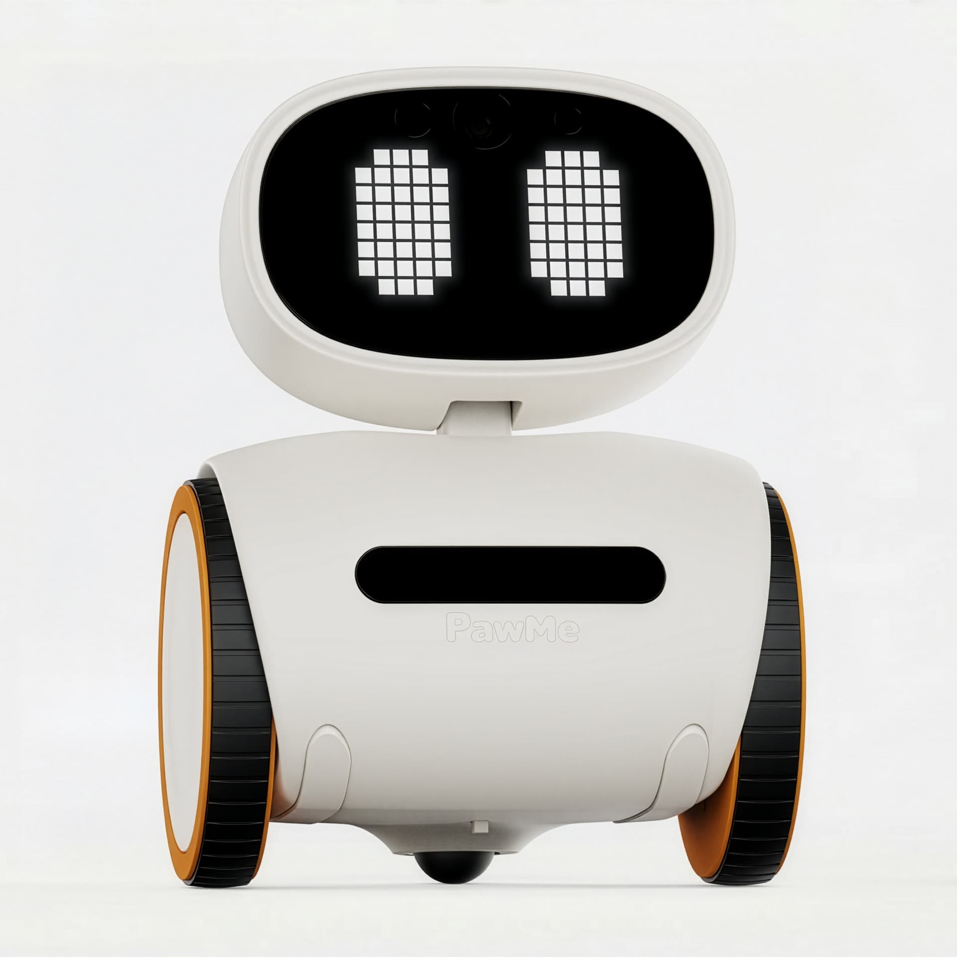 OpenPaw robot — expressive eyes, camera and all-terrain wheels